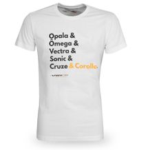 Camiseta Stock Car Cruze & Corolla - Branca